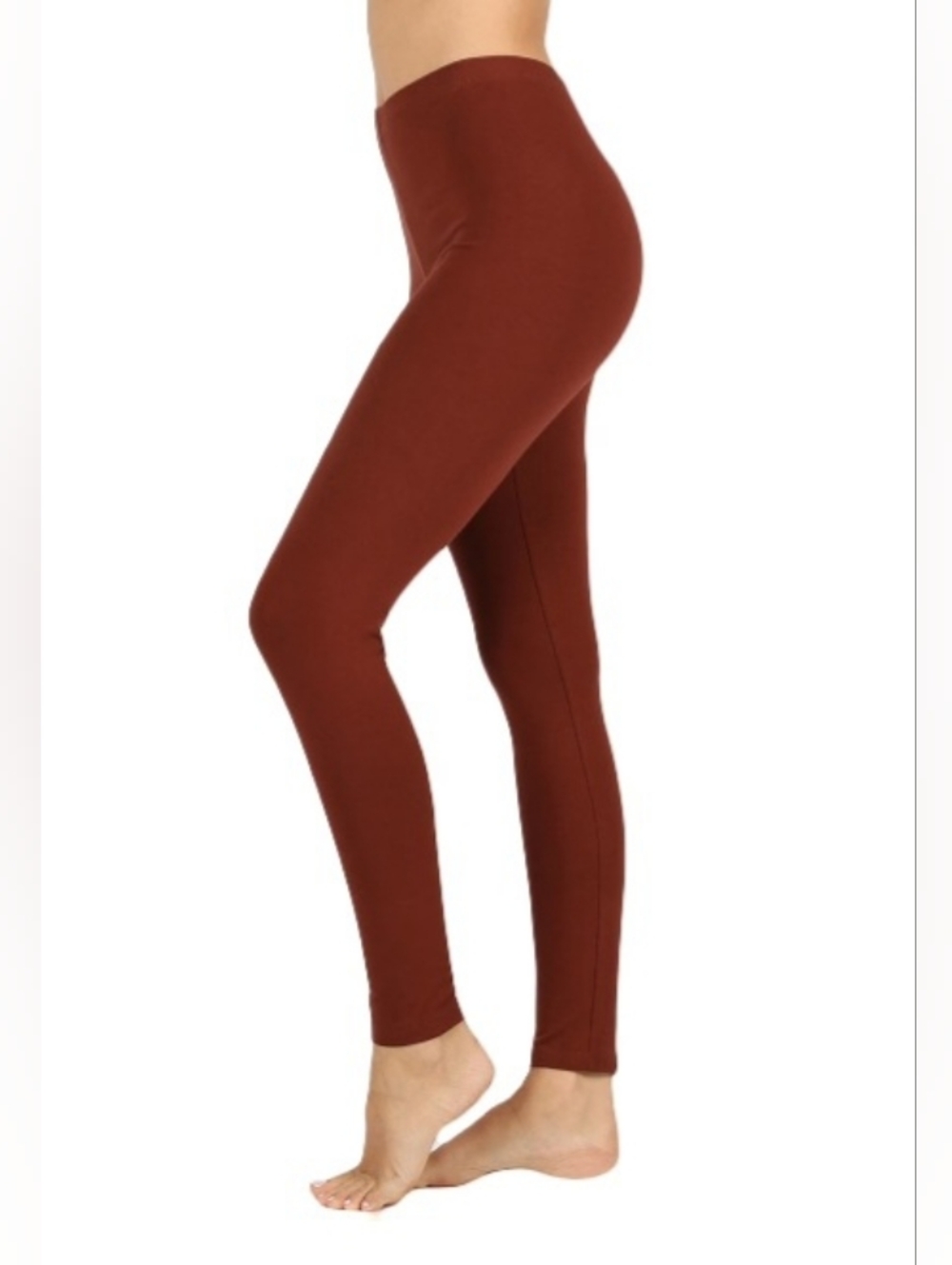 Zenana Outfitters Leggings in Fired Brick